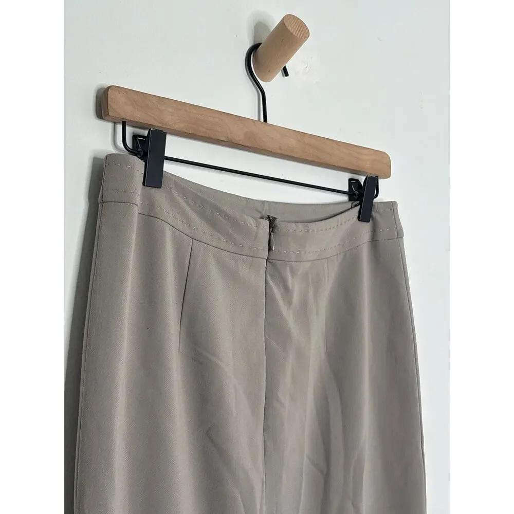 NWT Basler Pencil Skirt Size 2 Taupe Beige Career Professional Knee Length